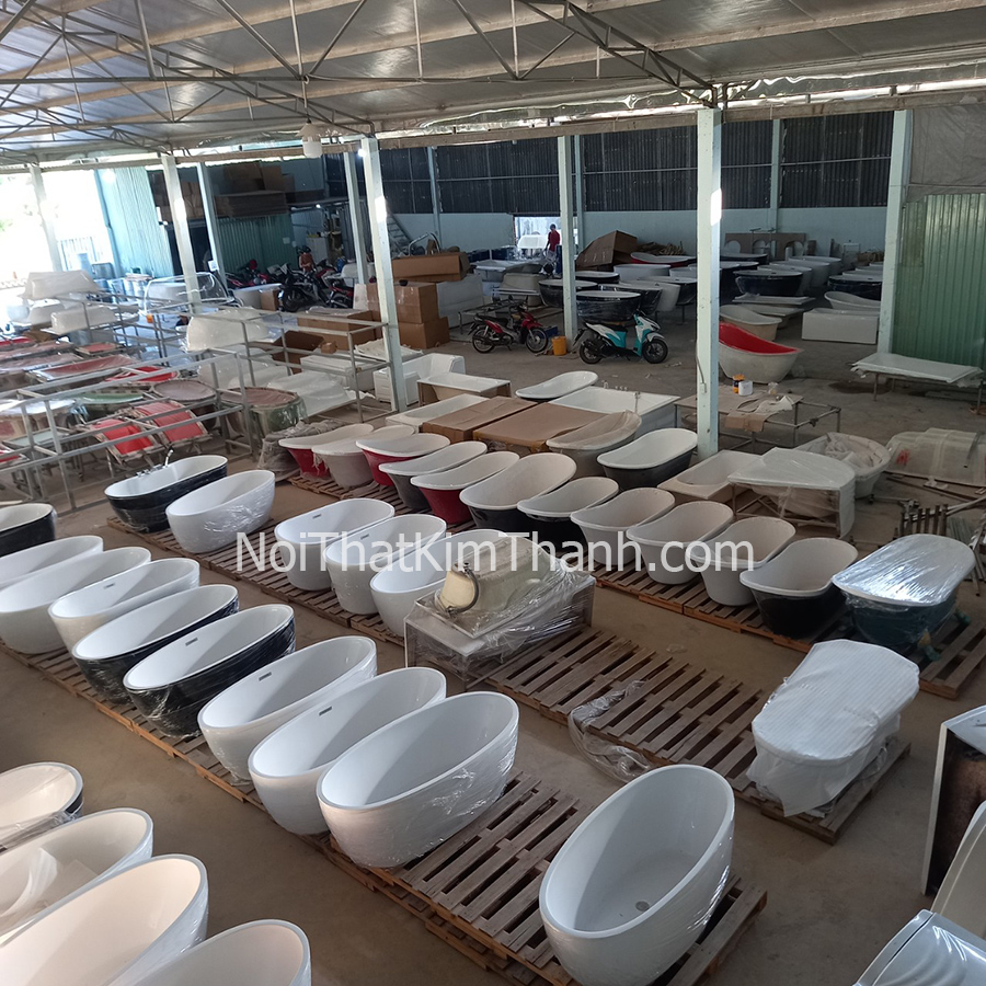 Xưởng sản xuất bồn tắm góc
