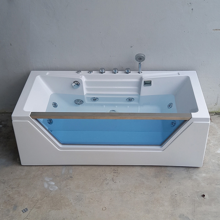 Bồn tắm nằm chữ nhật kính lớn - BT1236