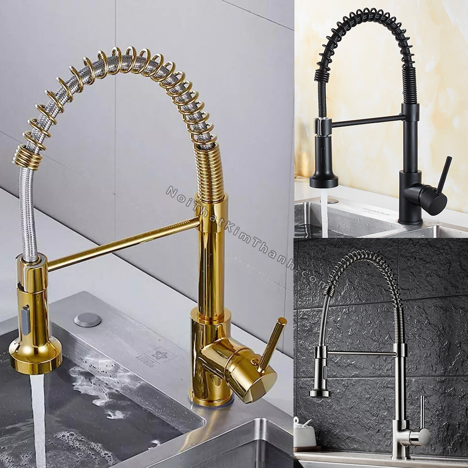 Vòi rửa chén nóng lạnh lò xo - SV87NL