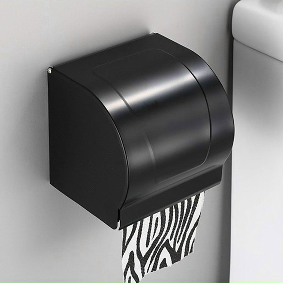 Hộp giấy vệ sinh màu đen - D605