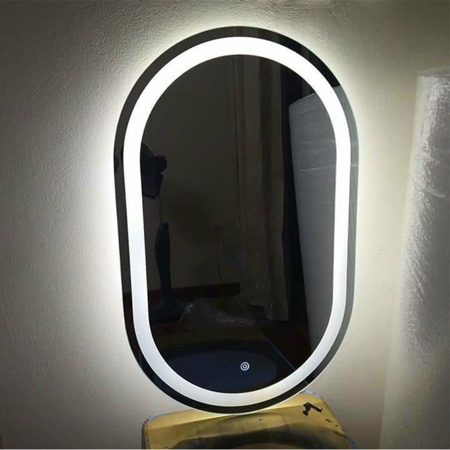 Gương led cảm ứng hình bầu dục - D628