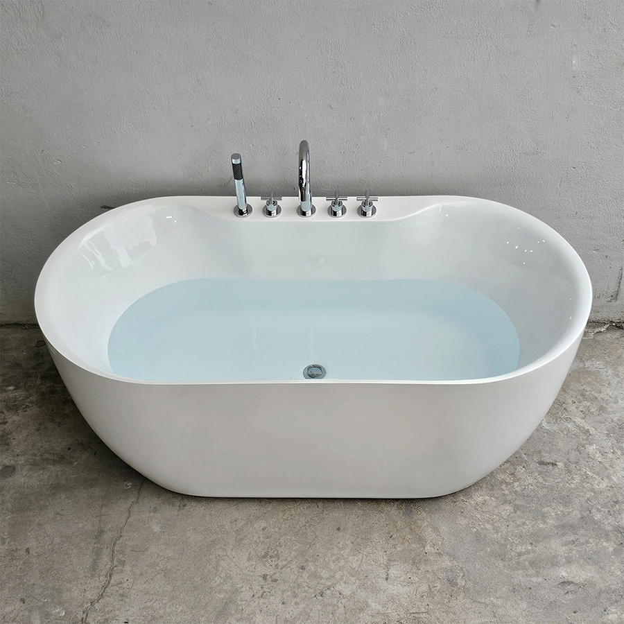 Bồn tắm oval bầu có vòi - BT1281