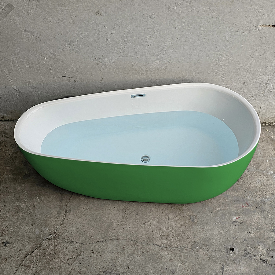 Bồn tắm oval giọt nước màu xanh lục - BT1292