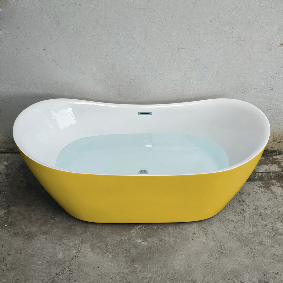 Bồn tắm acrylic thỏi vàng màu vàng - BT1297