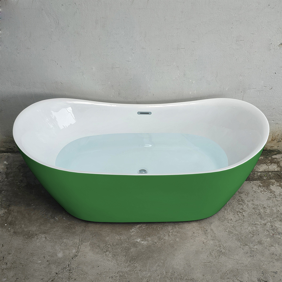 Bồn tắm acrylic thỏi vàng màu xanh lục - BT1300