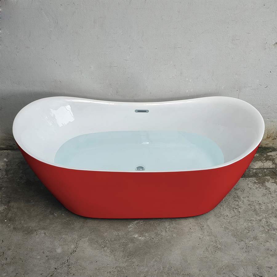 Bồn tắm acrylic thỏi vàng màu đỏ - BT1302