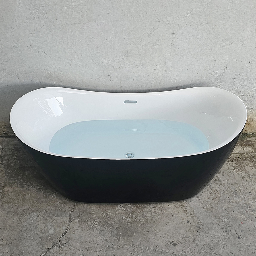 Bồn tắm acrylic thỏi vàng màu đen - BT1304