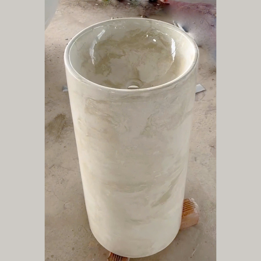 lavabo tru da terrazzo vang van trang lb205 138