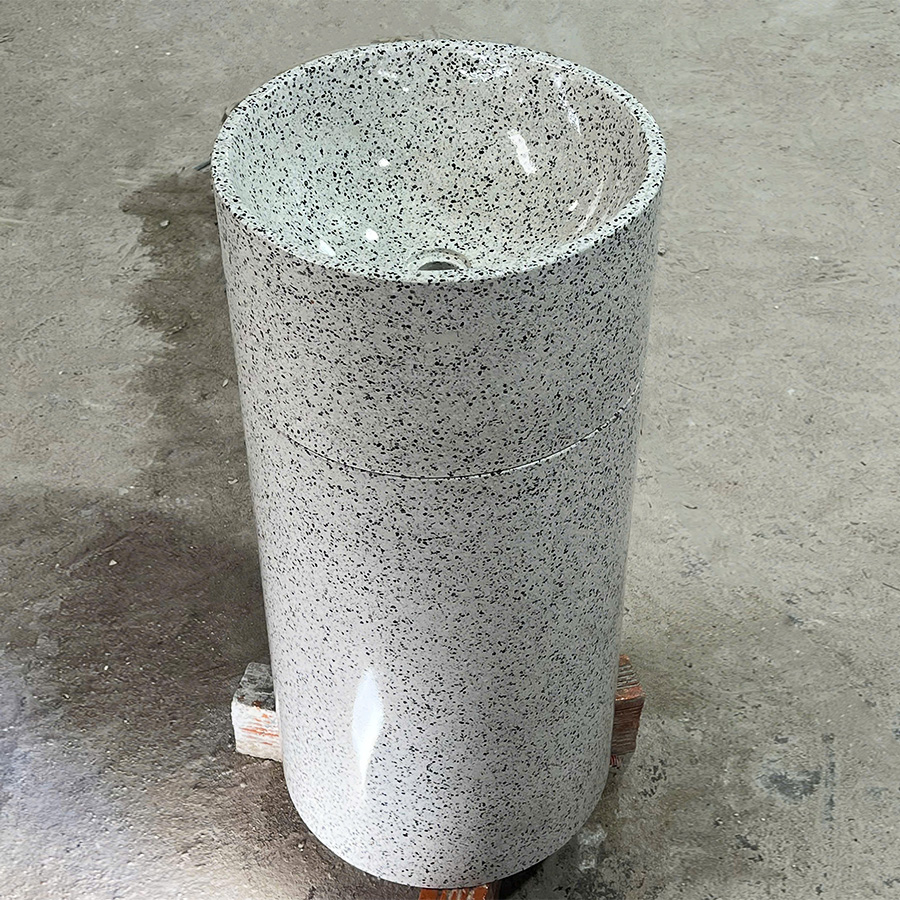 lavabo tru tron da terrazzo trang hat lb209 47